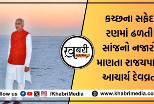 રાજયપાલ આચાર્ય દેવવ્રત (Governor Acharya Devvrat) અને લેડી ગવર્નર દર્શનાદેવી ધોરડો ખાતે સફેદ રણની (Desert of Kutch) મુલાકાતે પધાર્યા