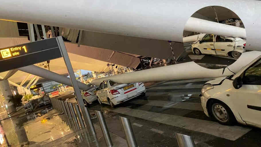 Accident at Delhi Airport