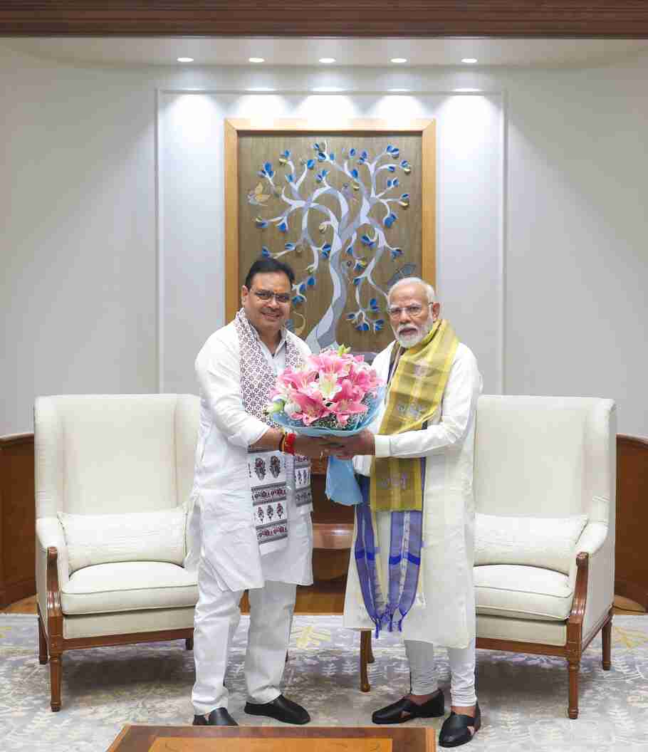 CM Bhajan Lal met PM Modi