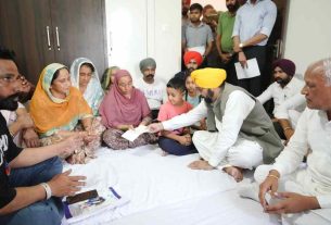 CM Mann reached the house of martyr Naik Surinder Singh