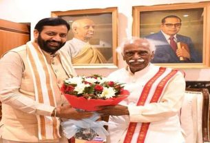 CM Naib Saini met Governor Bandaru Dattatreya