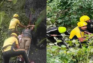 Dehradun: Accident near Maggi Point, car fell into ditch, 2 dead, 4 injured