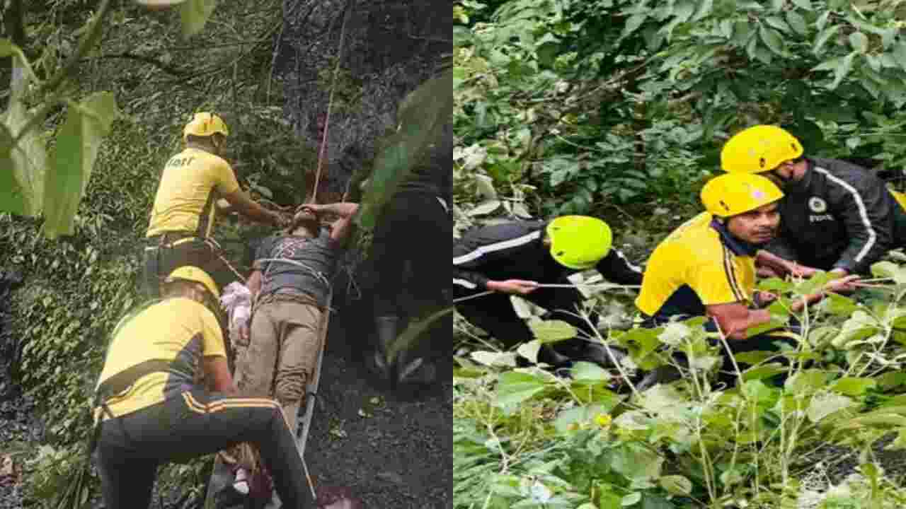 Dehradun: Accident near Maggi Point, car fell into ditch, 2 dead, 4 injured