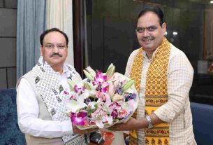 Rajasthan: J.P. Rajasthan CM Bhajanlal met Nadda, know what issues were discussed