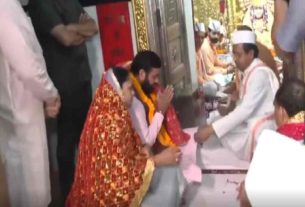 Haryana Elections 2024: After the public, now CM Saini reached mother's court, sought blessings from mother with folded hands