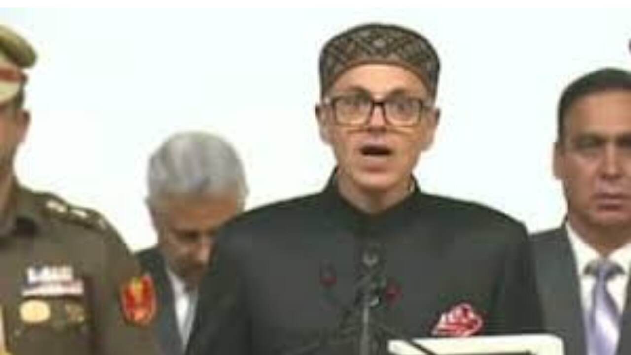 Omar Abdullah Oath Ceremony: Jammu and Kashmir Abdullah's government, Omar Abdullah takes oath as CM