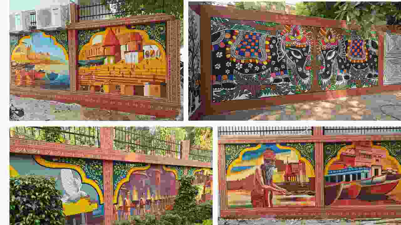 Prayagraj Kumbh Mela 2024: The walls of Sangam city come alive before the Kumbh Mela...Sanatan culture being engraved on the walls