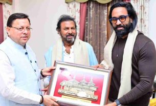 Pushkar Dhami: Mohan Babu and Vishnu Manchu met CM Dhami, discussed the film 'Kannapa' and shooting possibilities of the state.