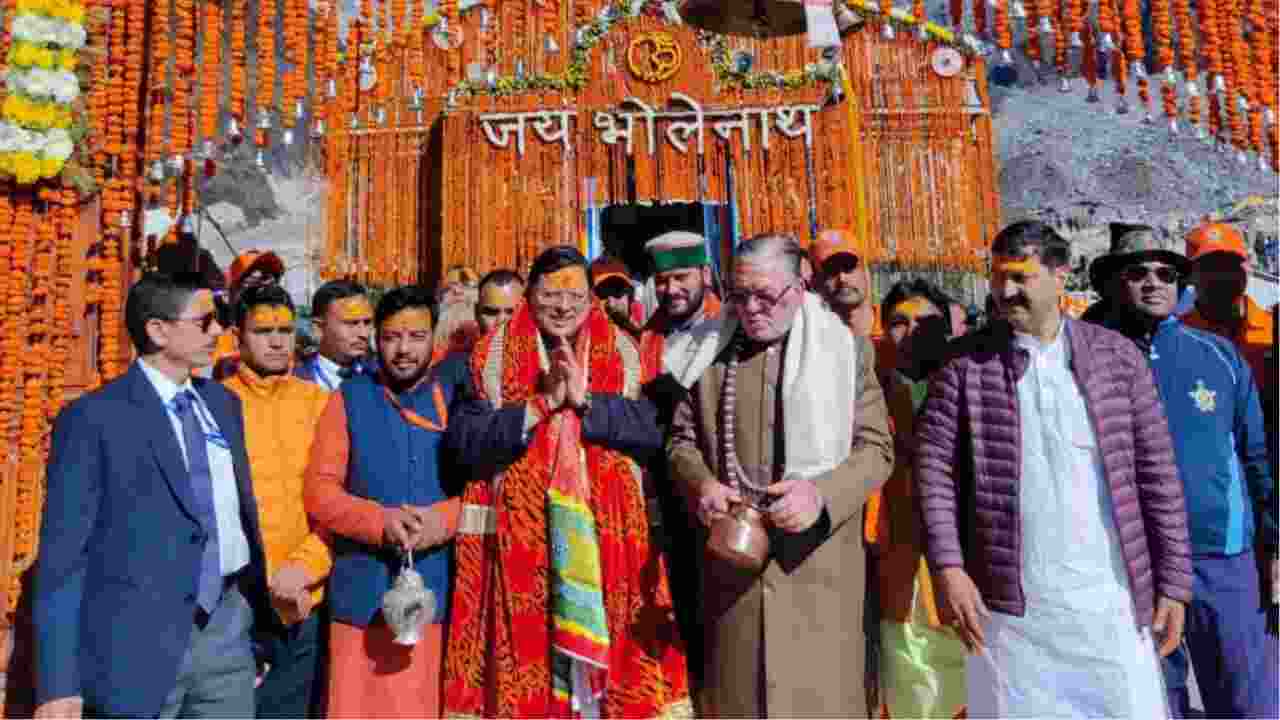 Pushkar Dhami: CM Dhami worshiped in Kedranath, took blessings from Lord Shiva, said regarding Char Dham Yatra – Safety of pilgrims is our priority.