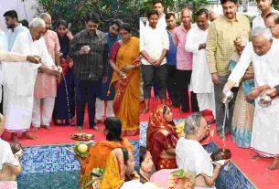 Chhath Puja 2024: Nitish Kumar offered Arghya on Chhath festival, program held at CM residence