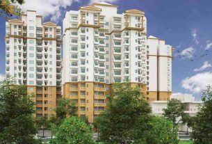 Greater noida west Plaster fell on BMW in Eros Sampoornam