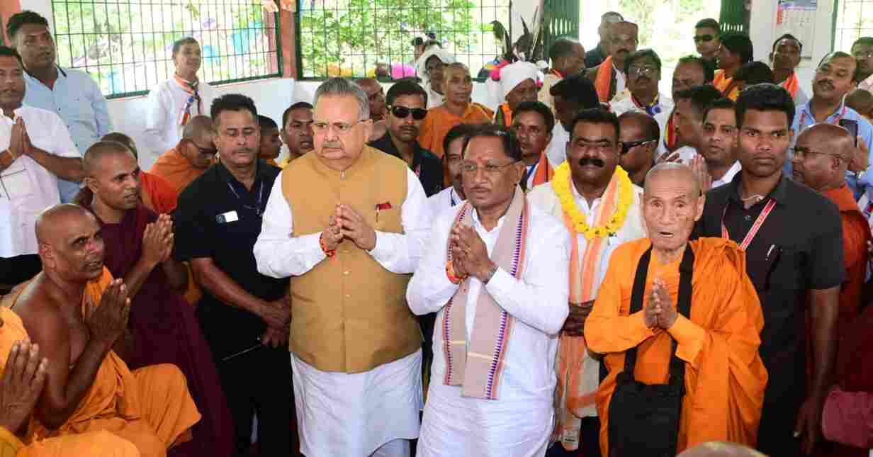 Raipur: CM Sai inaugurated the bamboo boating center in Bhongapal