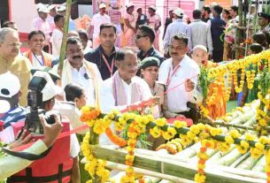 Raipur: CM Sai inaugurated the bamboo boating center in Bhongapal
