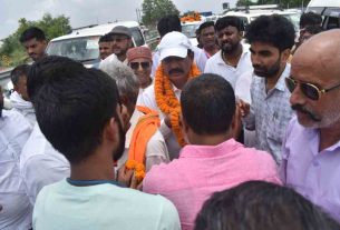 Dinesh Kumar Rai received a grand welcome in Rohtas