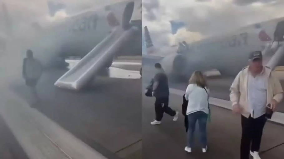 US Plane Fire