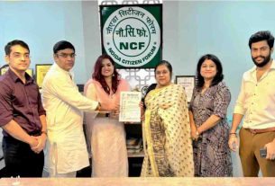 Noida: Shalini Singh joined Noida Citizen Forum as a patron member
