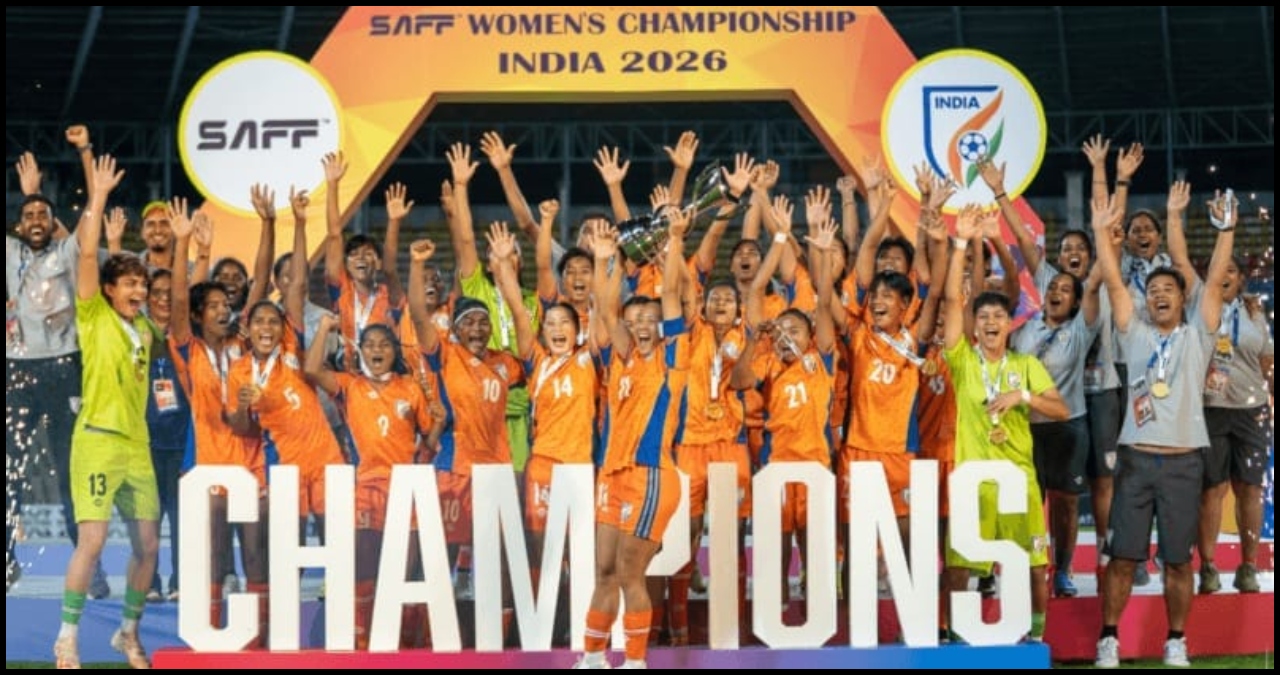 SAFF Women’s Championship 2026: भारतीय महिला फुटबॉल टीम बनी चैंपियन, सम्राट चौधरी ने दी बधाई