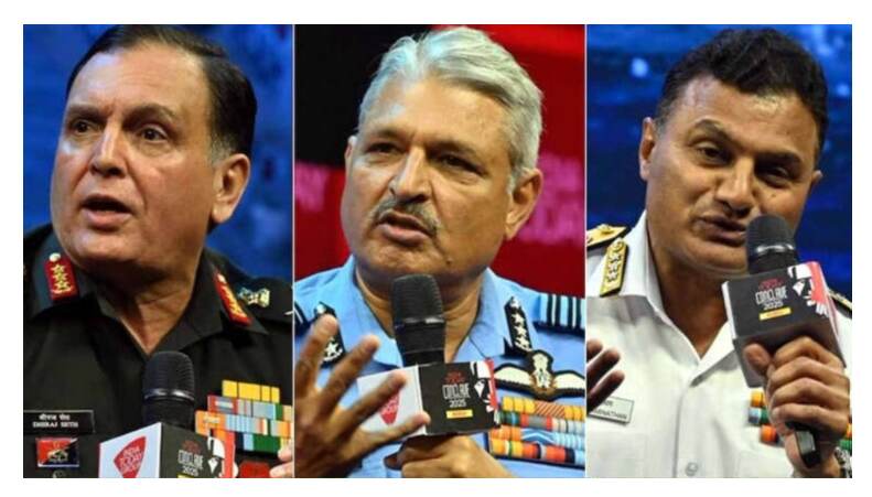 Top commanders of Indian armed forces brought together at India Today Conclave